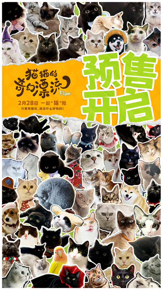 前方高萌！猫猫头来袭《猫猫的奇幻漂流》曝海报