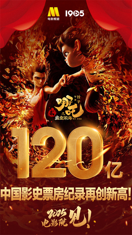 冲击全球影史票房榜前十！《哪吒2》累计破120亿