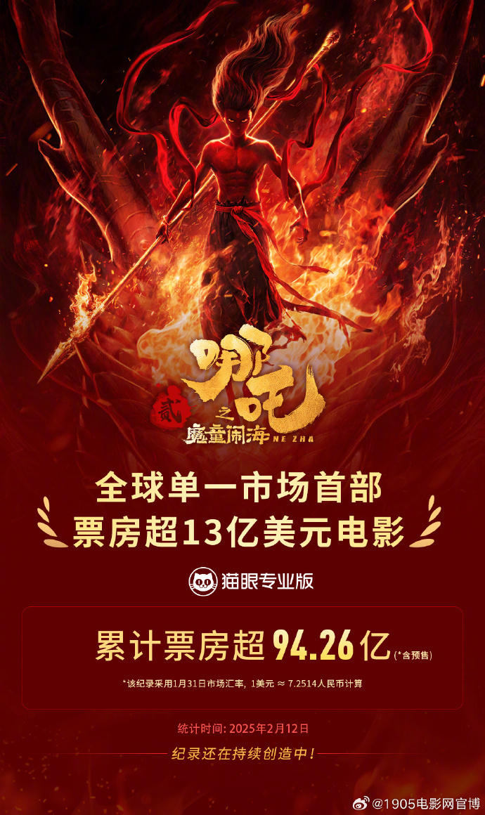 外交部回应《哪吒2》北美放映：为中外交流架桥梁