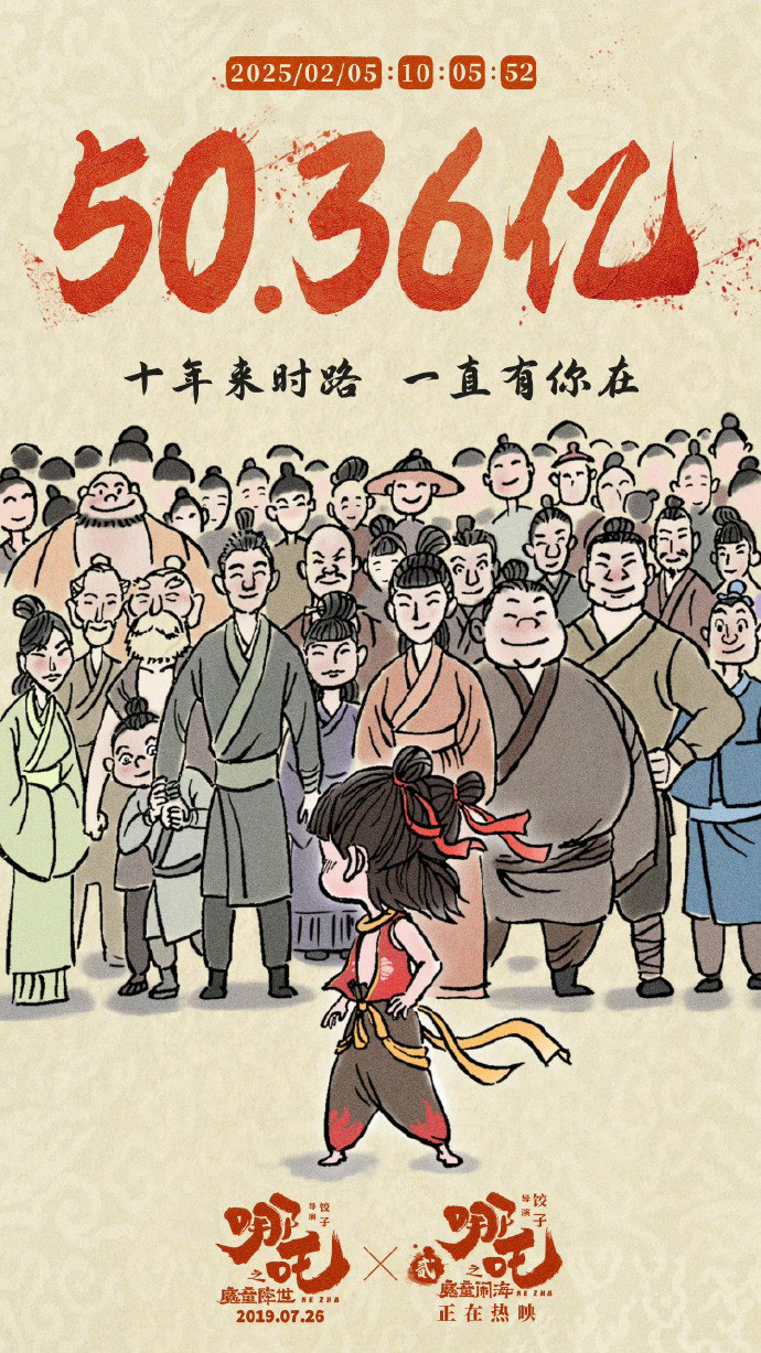 《哪吒2》超越自己！饺子凭该系列跻身百亿导演